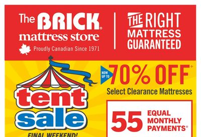 The Brick Mattress Store Flyer September 18 to 24