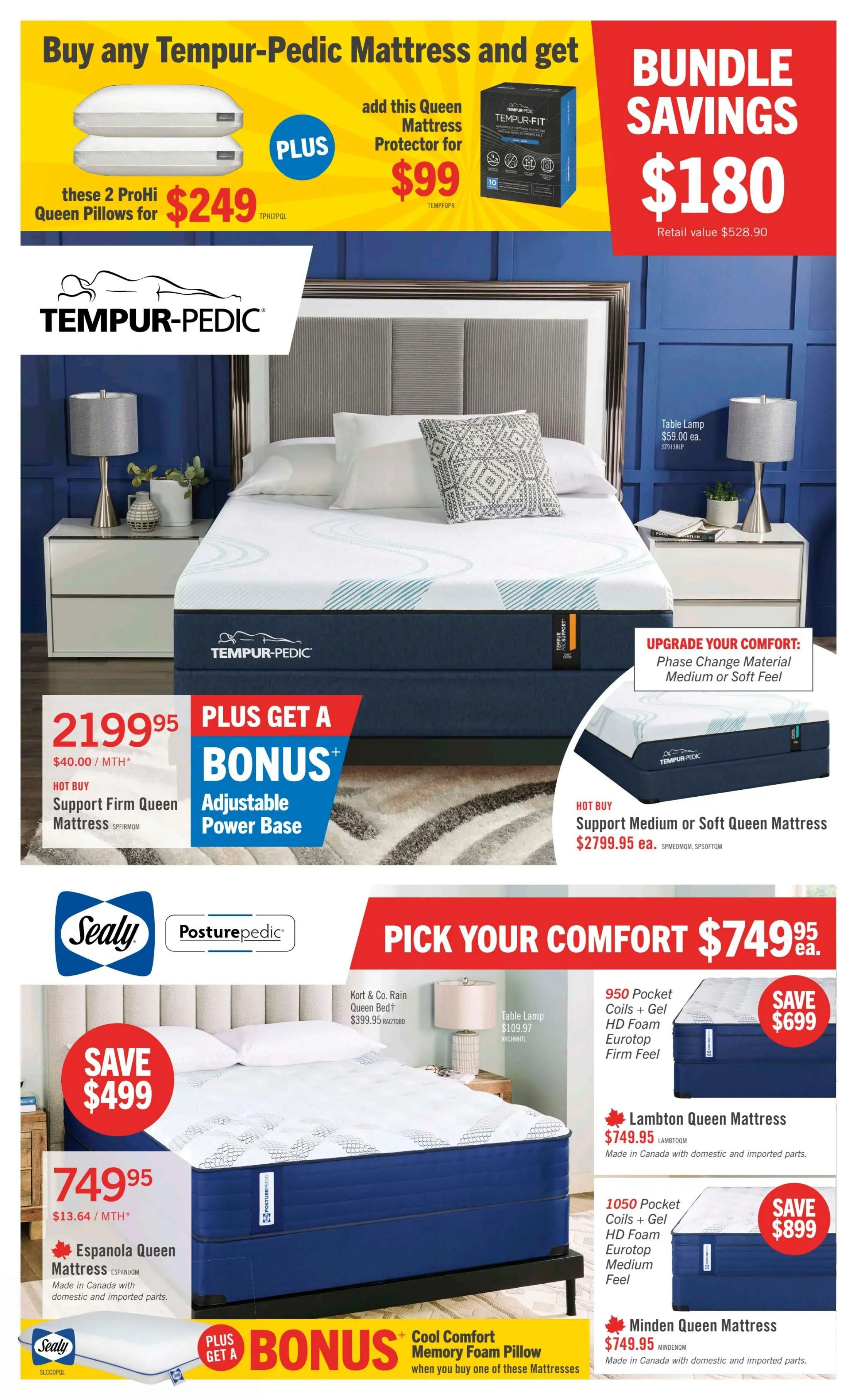 The Brick Mattress Store Flyer September 18 to 24