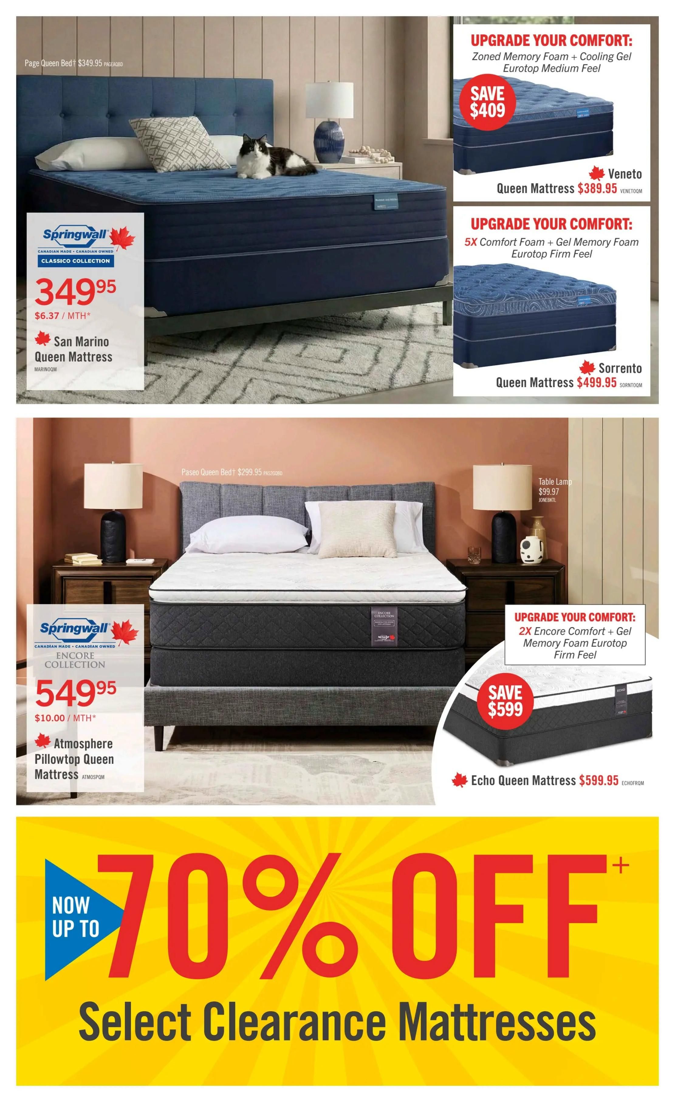 The Brick Mattress Store Flyer September 18 to 24