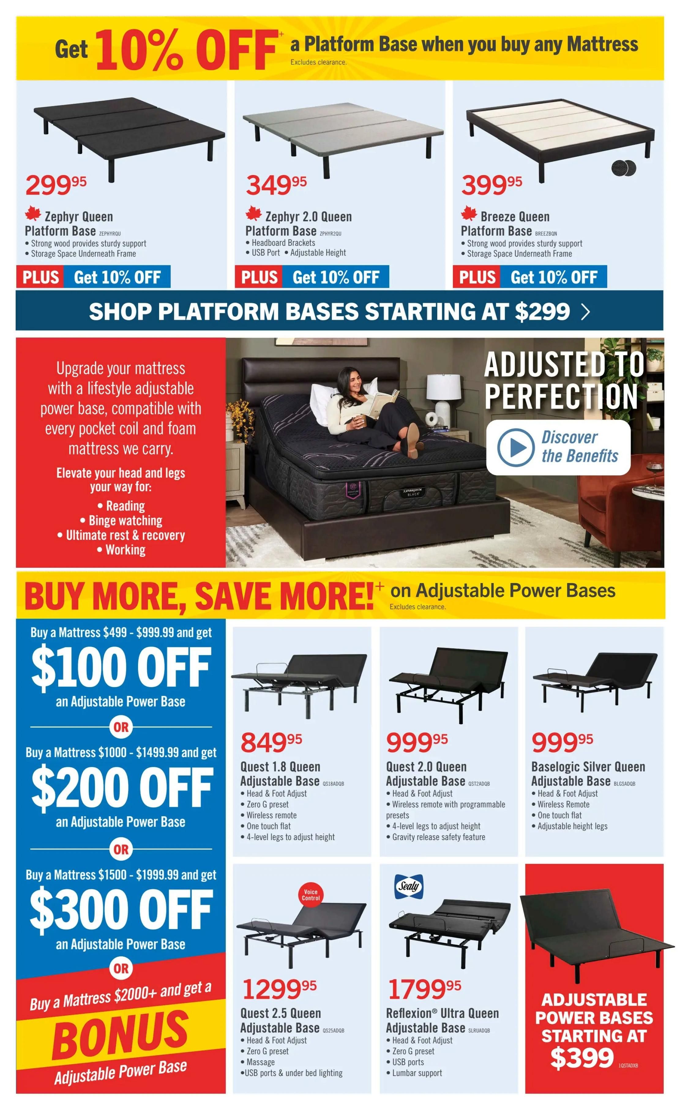 The Brick Mattress Store Flyer September 18 to 24