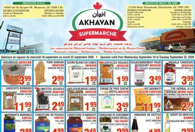 Akhavan Supermarche Flyer September 16 to 22