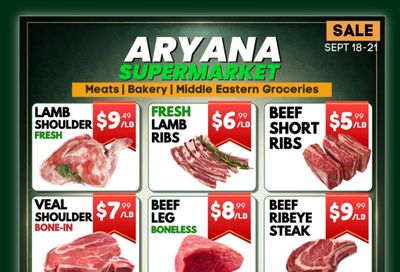 Aryana Supermarket (Kitchener) Flyer September 18 to 21
