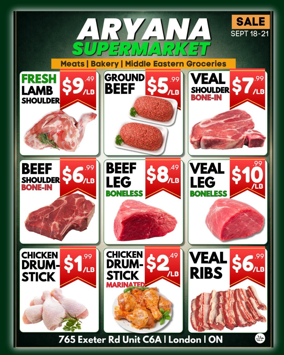 Aryana Supermarket (London) Flyer September 18 to 21