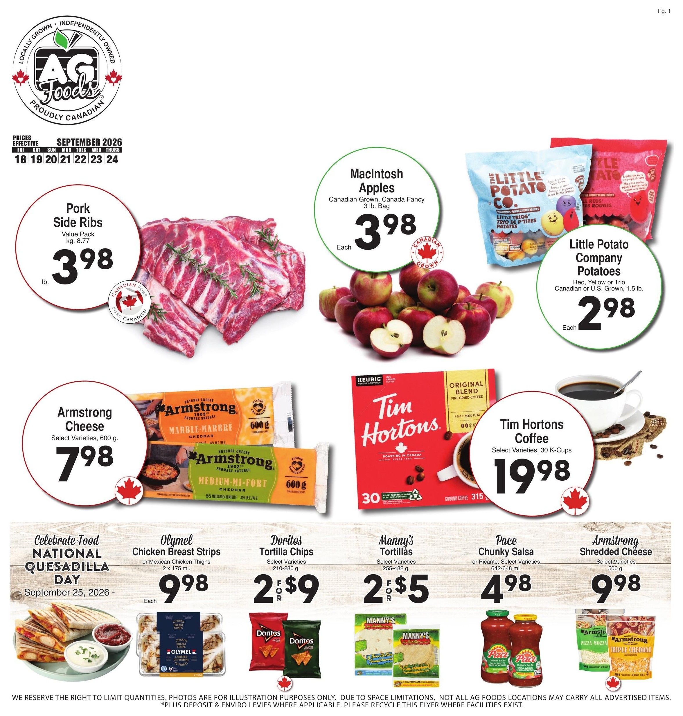 AG Foods Flyer September 18 to 24