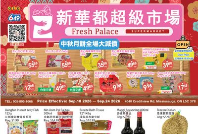 Fresh Palace Supermarket Flyer September 18 to 24