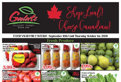 Galati Market Fresh Flyer September 18 to October 1