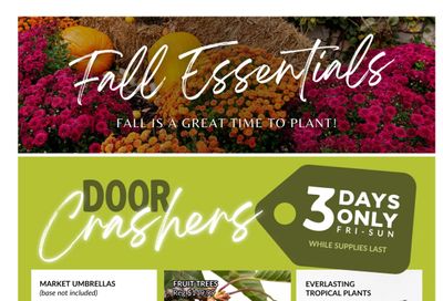 Lakeside Garden Gallery Flyer September 18 to 24