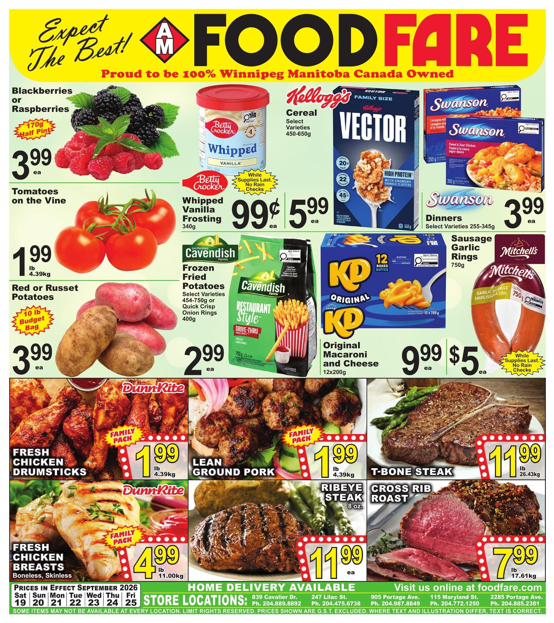 Food Fare Flyer September 19 to 25