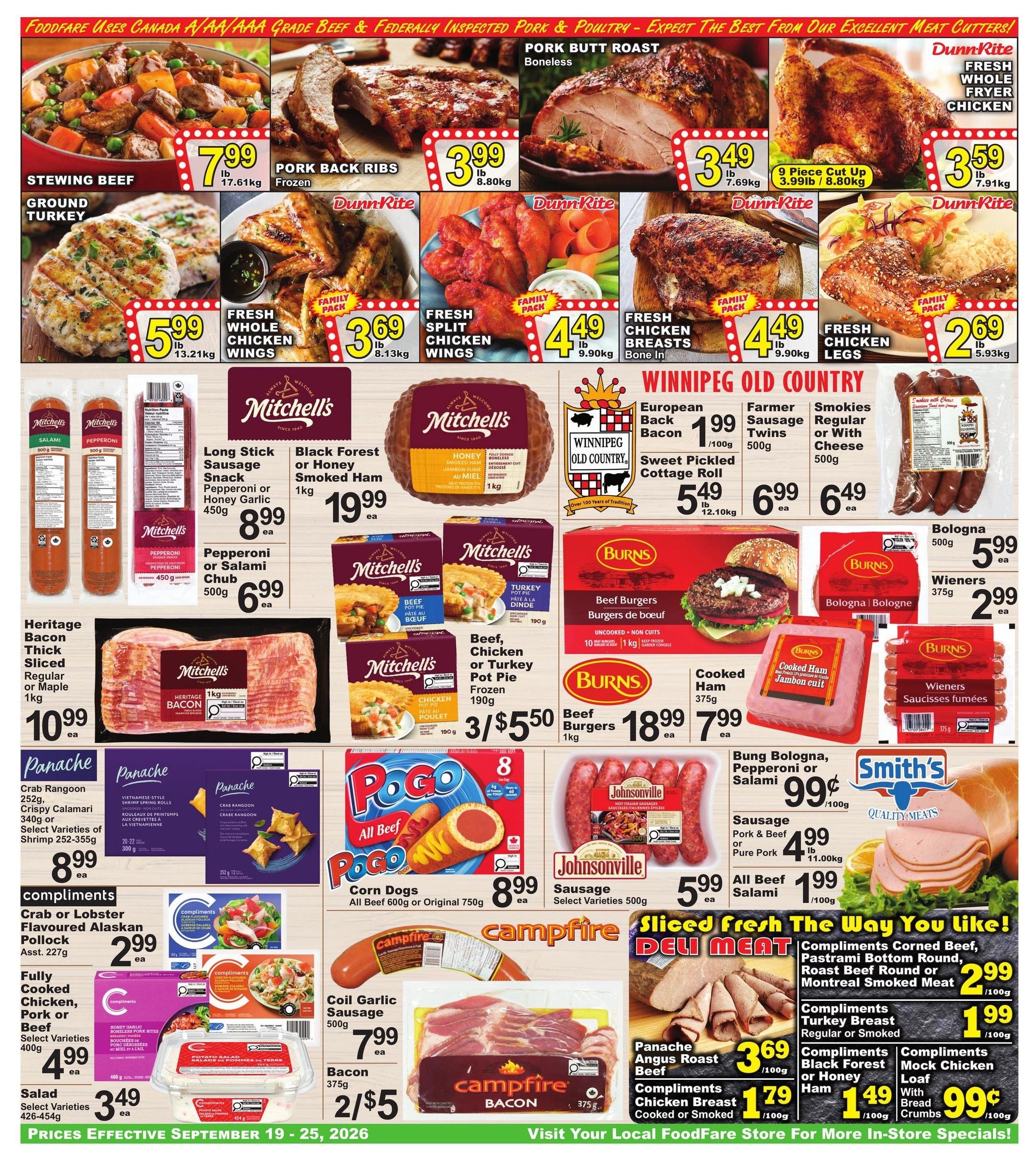 Food Fare Flyer September 19 to 25