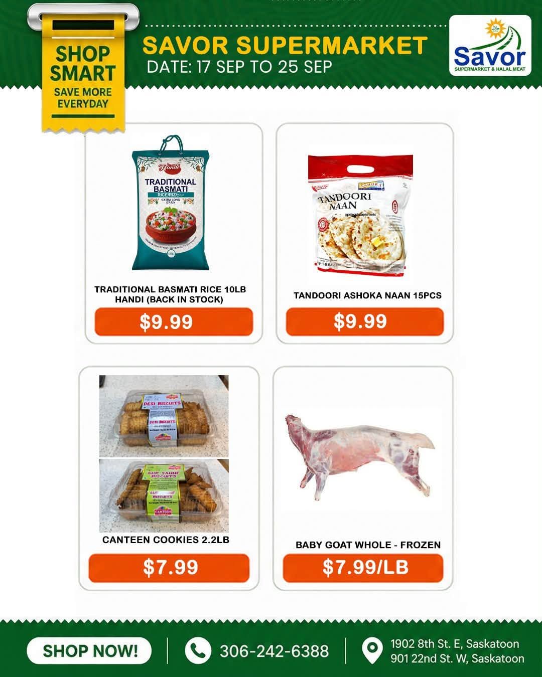 Savor Supermarket Flyer September 17 to 25