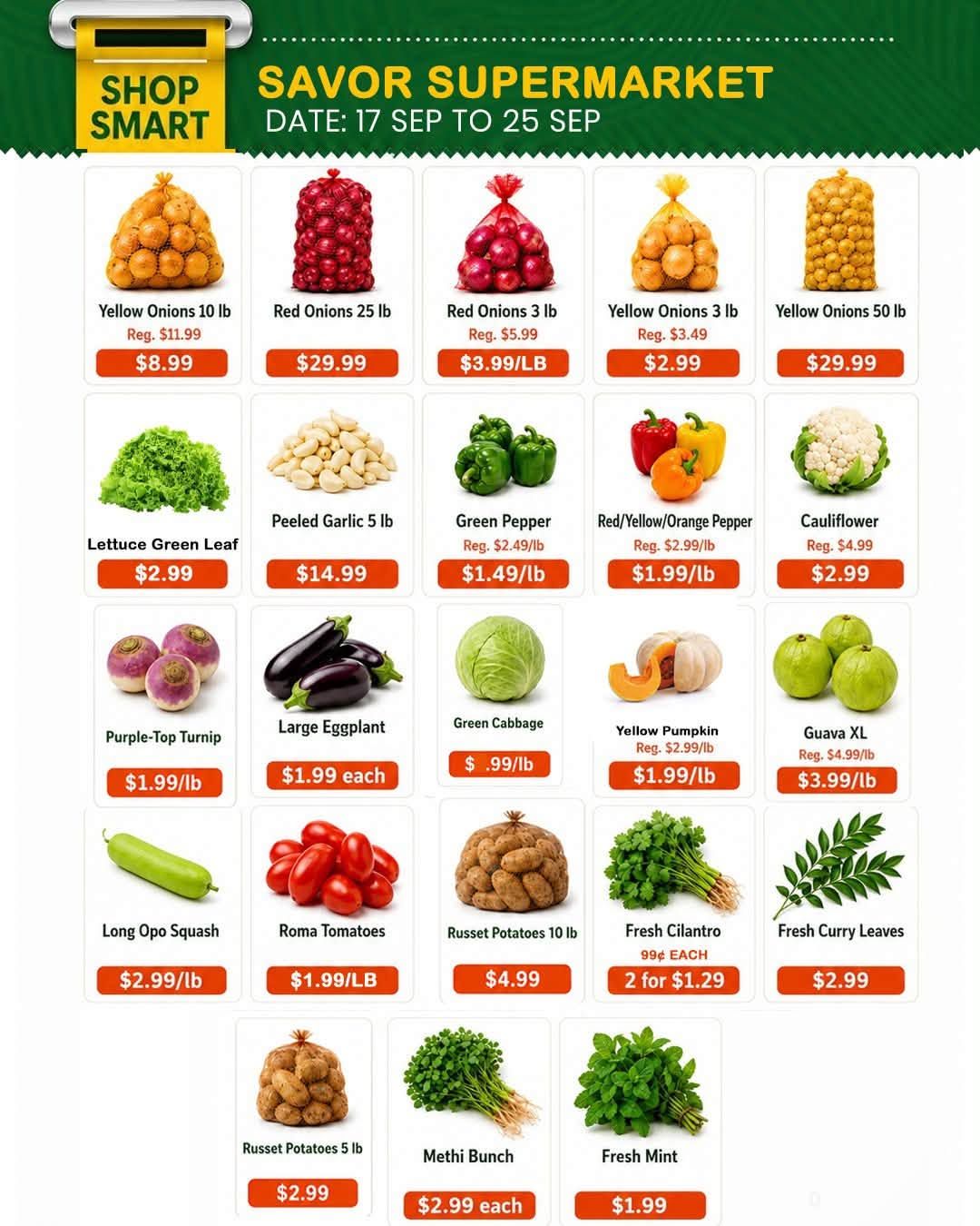 Savor Supermarket Flyer September 17 to 25