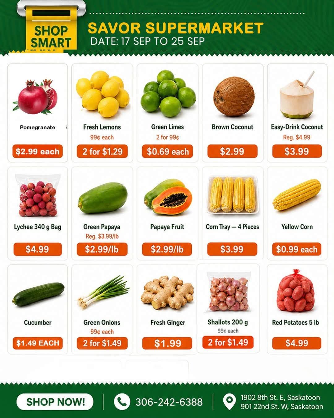 Savor Supermarket Flyer September 17 to 25