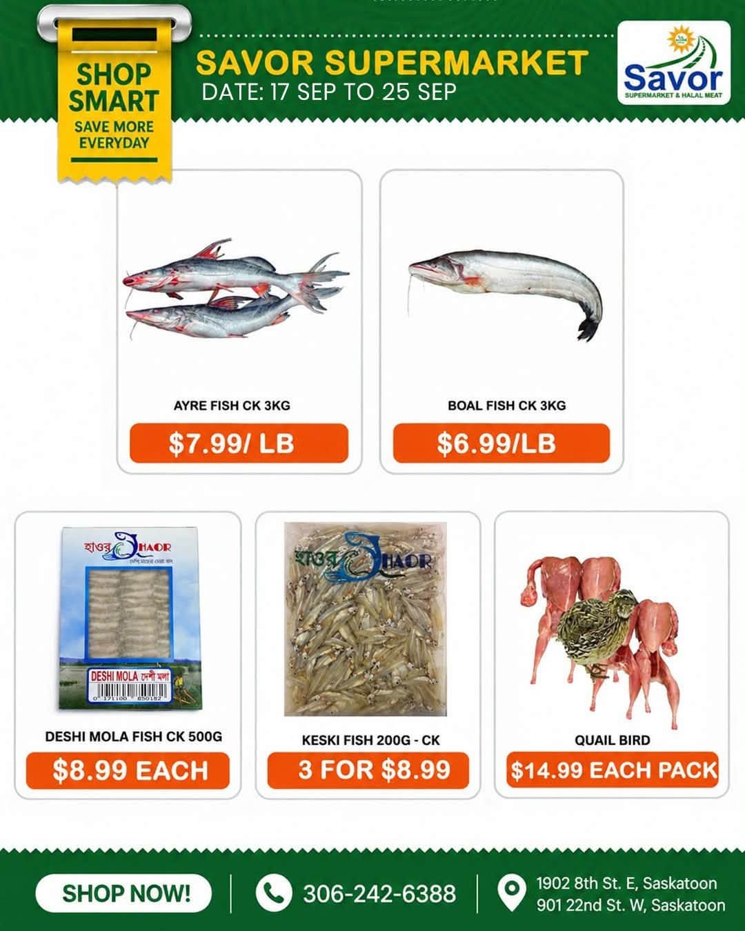 Savor Supermarket Flyer September 17 to 25