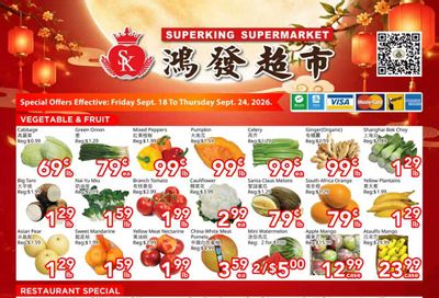 Superking Supermarket (North York) Flyer September 18 to 24