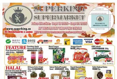 Superking Supermarket (London) Flyer September 18 to 24