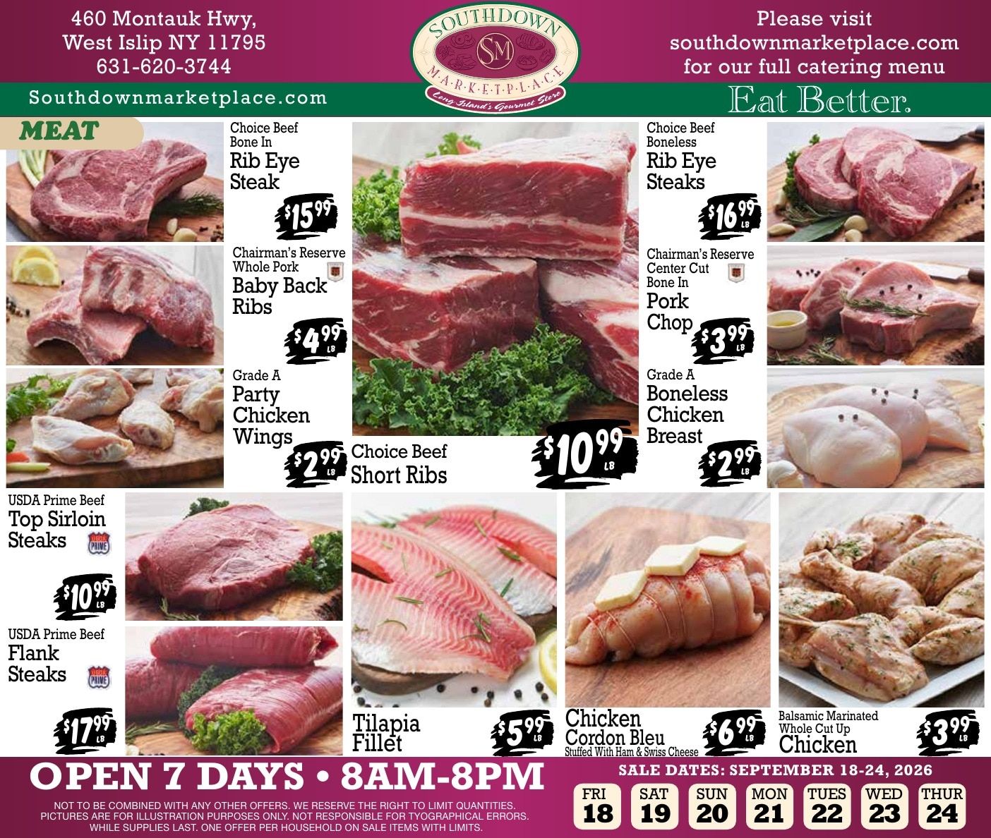 Southdown Marketplace (West Islip, NY) Weekly Ad September 18 - 24, 2026