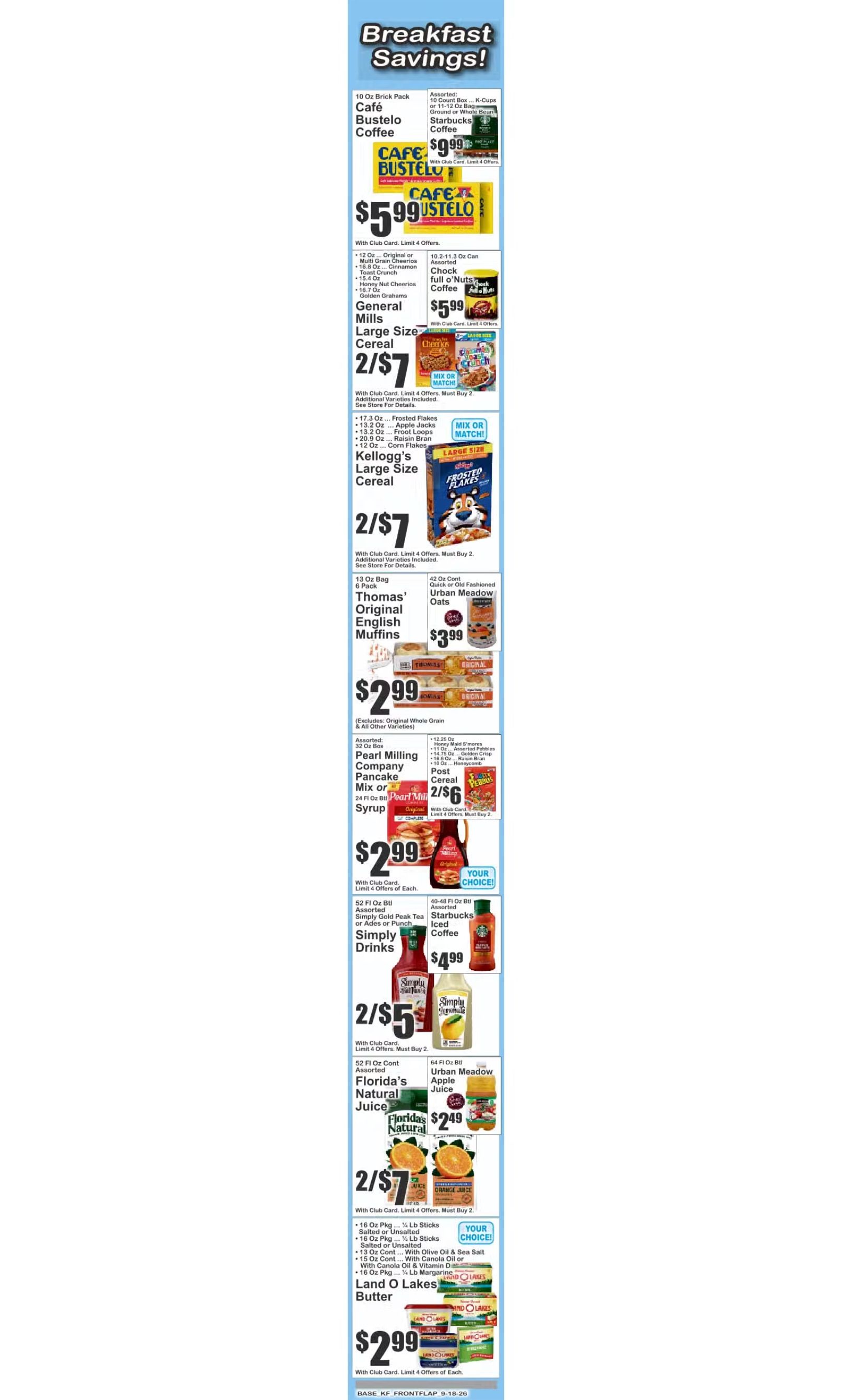 Brooklyn Fare Weekly Ad September 18 - 24, 2026