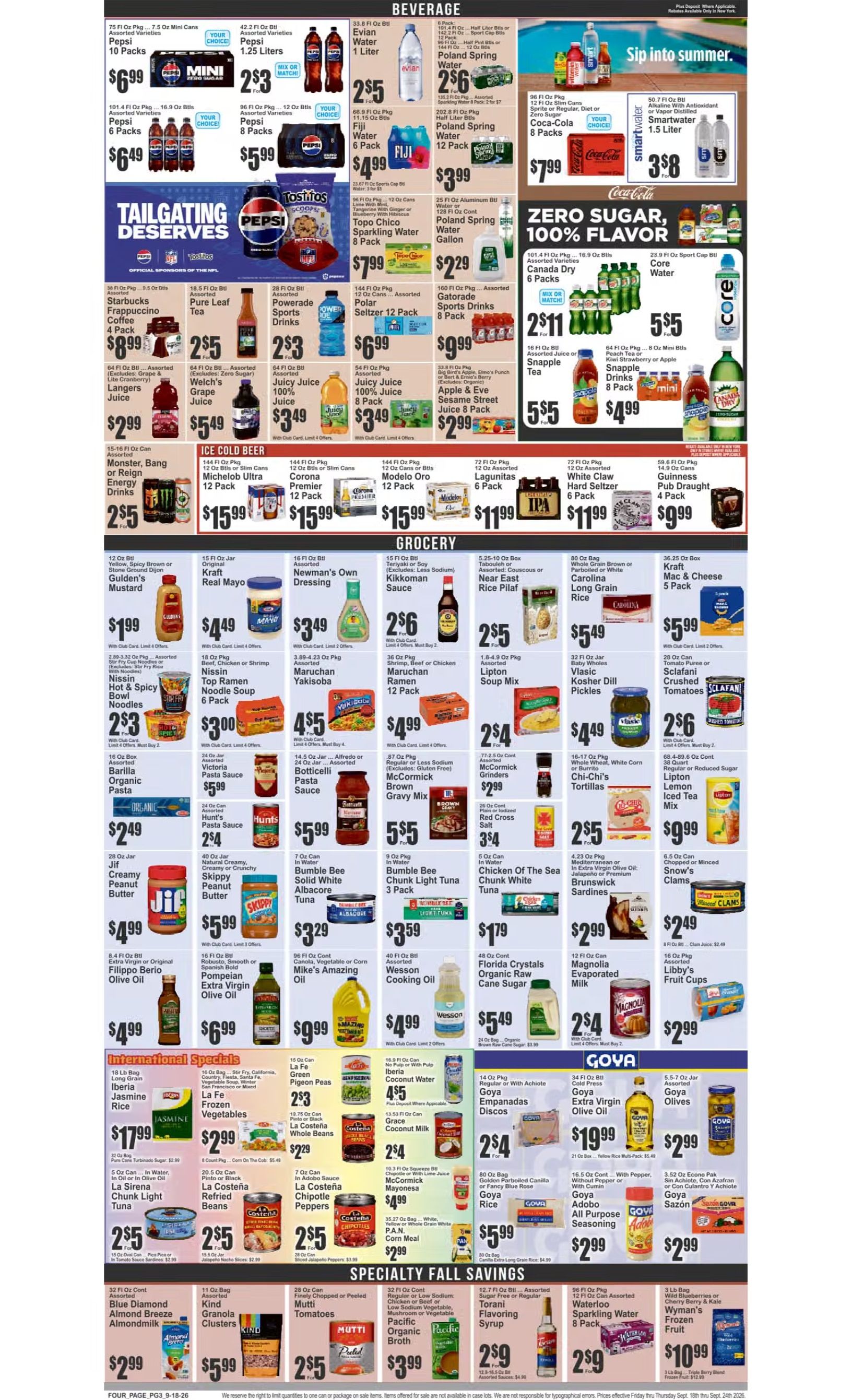Brooklyn Fare Weekly Ad September 18 - 24, 2026