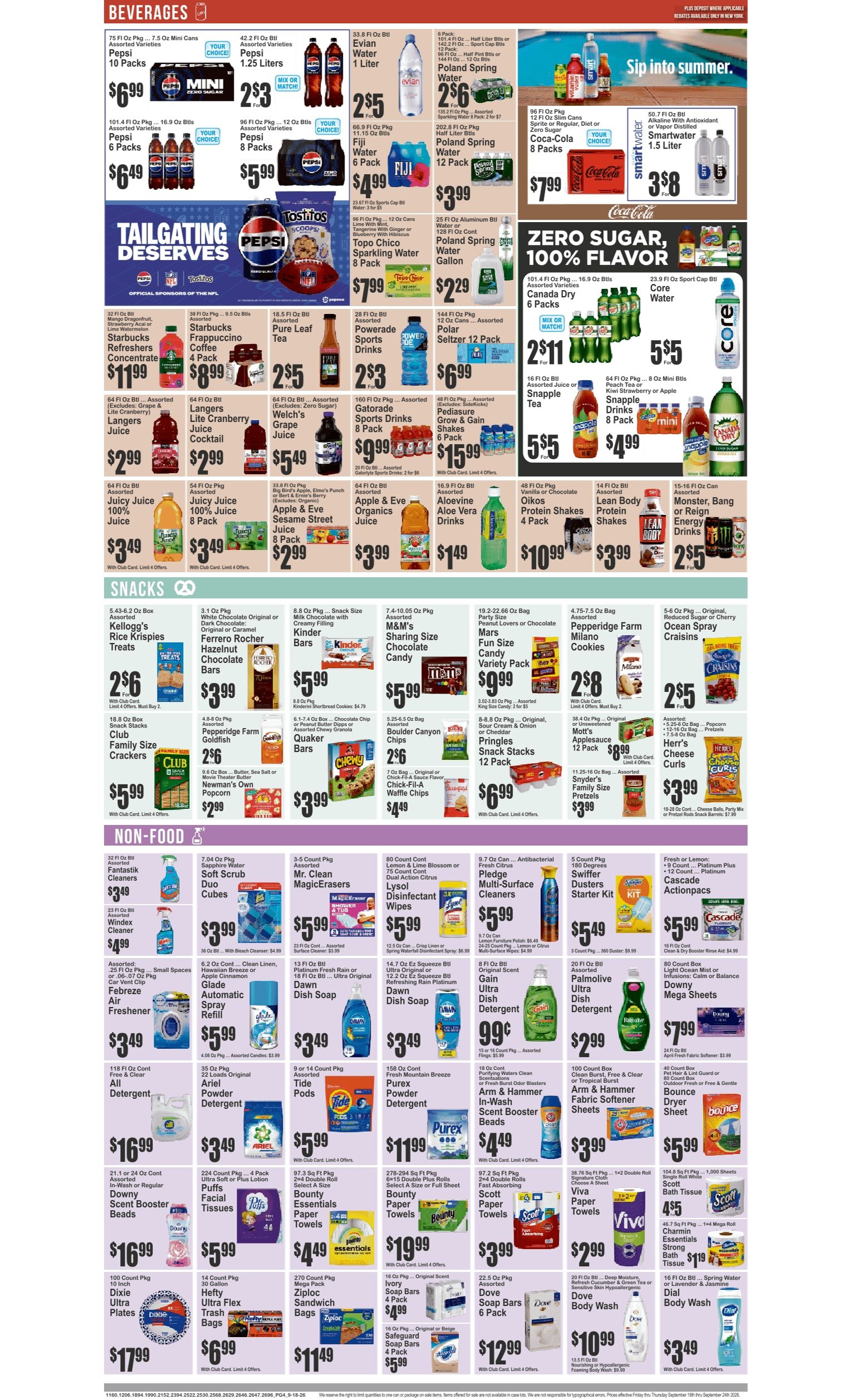 SuperFresh Supermarkets (Irvington, NJ) SuperFresh Weekly Ad September 18 - 24, 2026