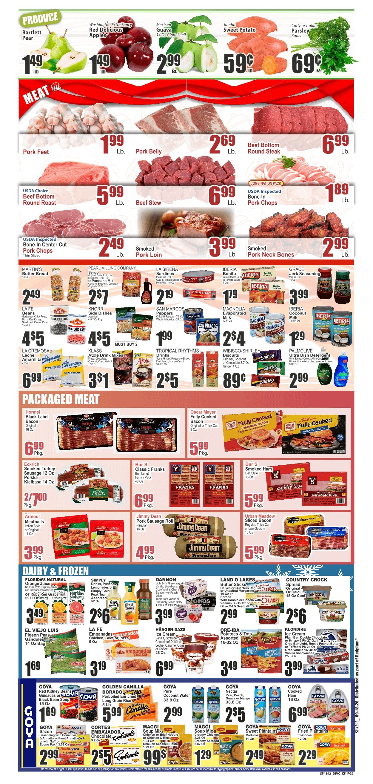 SuperFresh Supermarkets (Miami Gardens, FL) SuperFresh Weekly Ad September 18 - 24, 2026