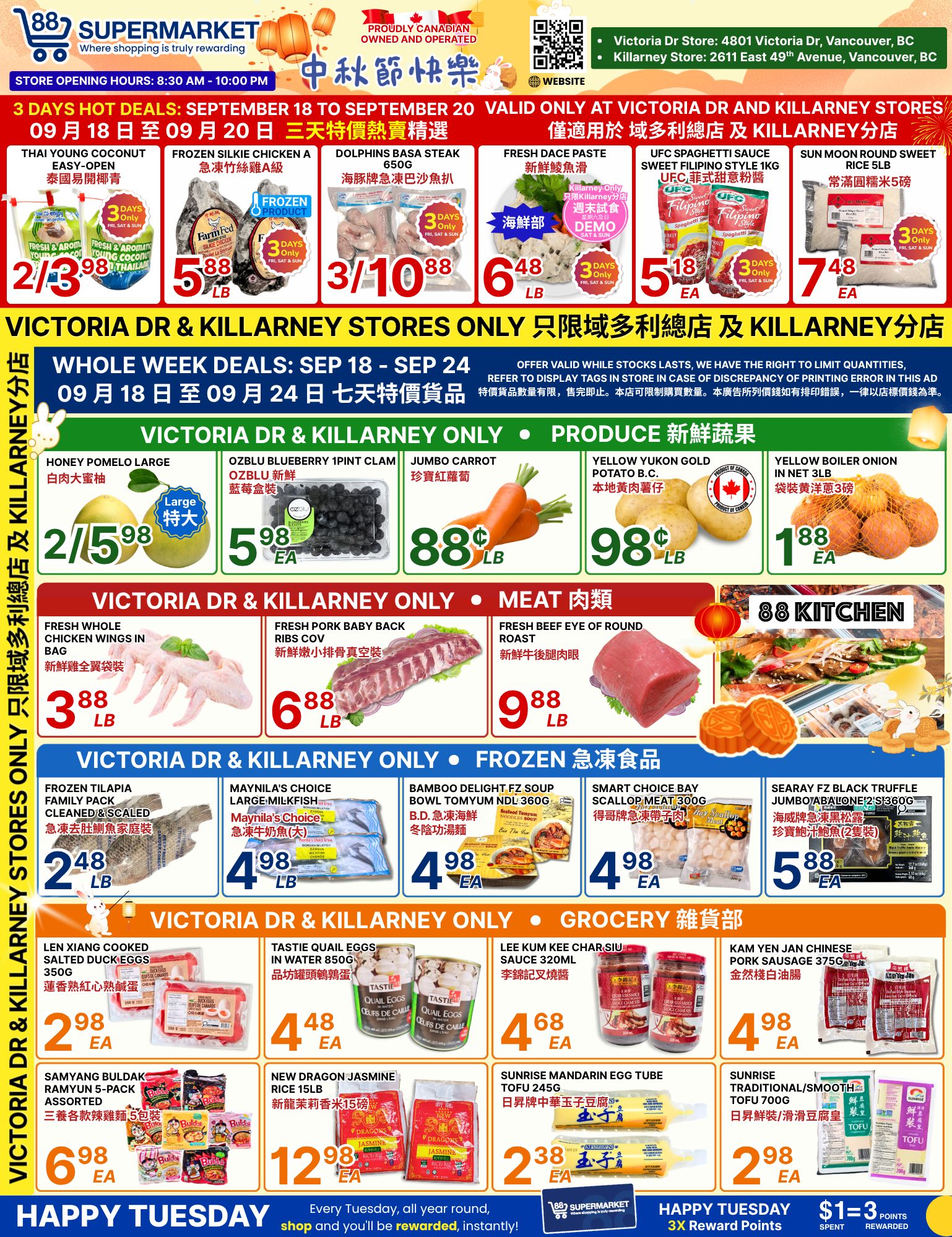 88 Supermarket Flyer September 18 to 24