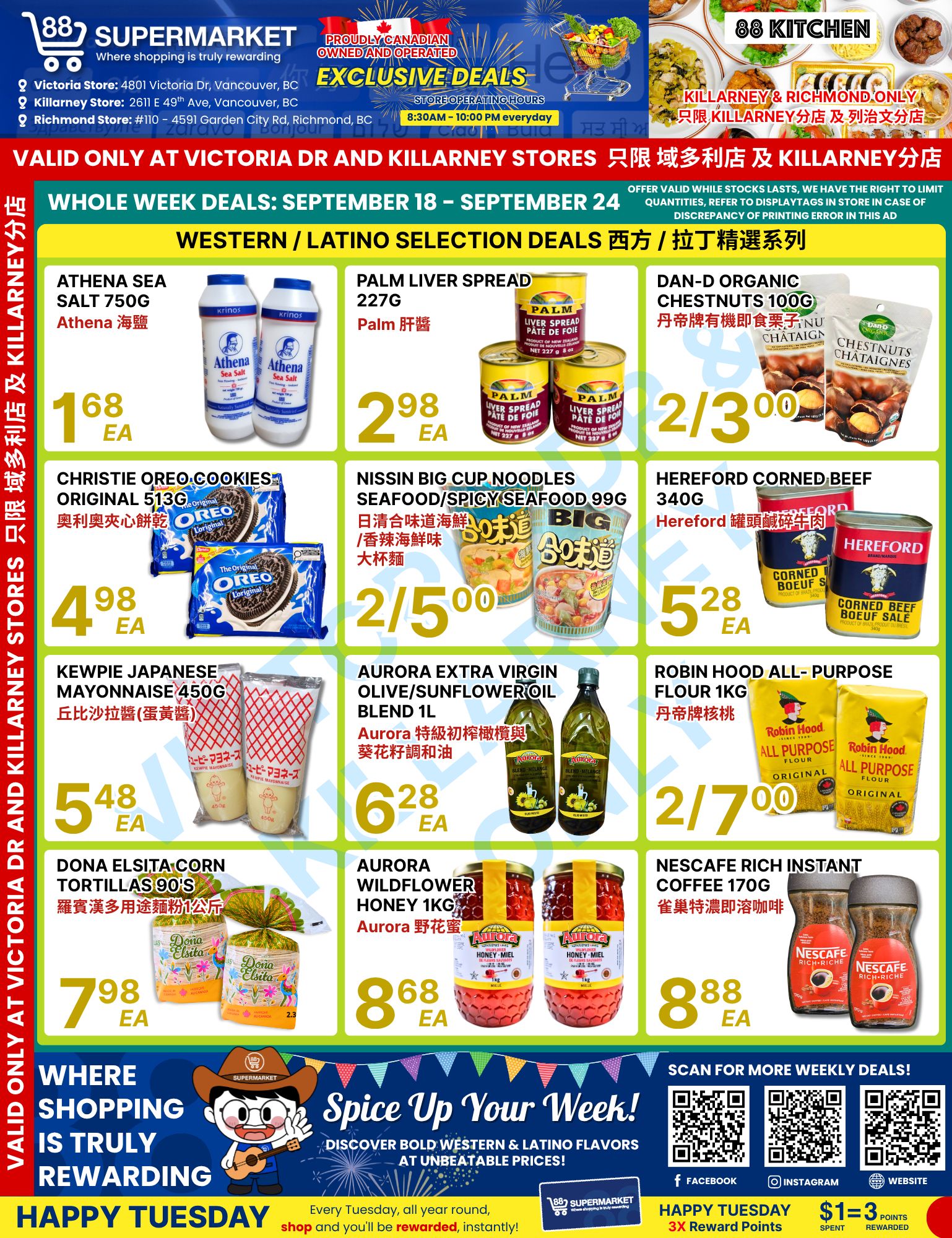 88 Supermarket Flyer September 18 to 24