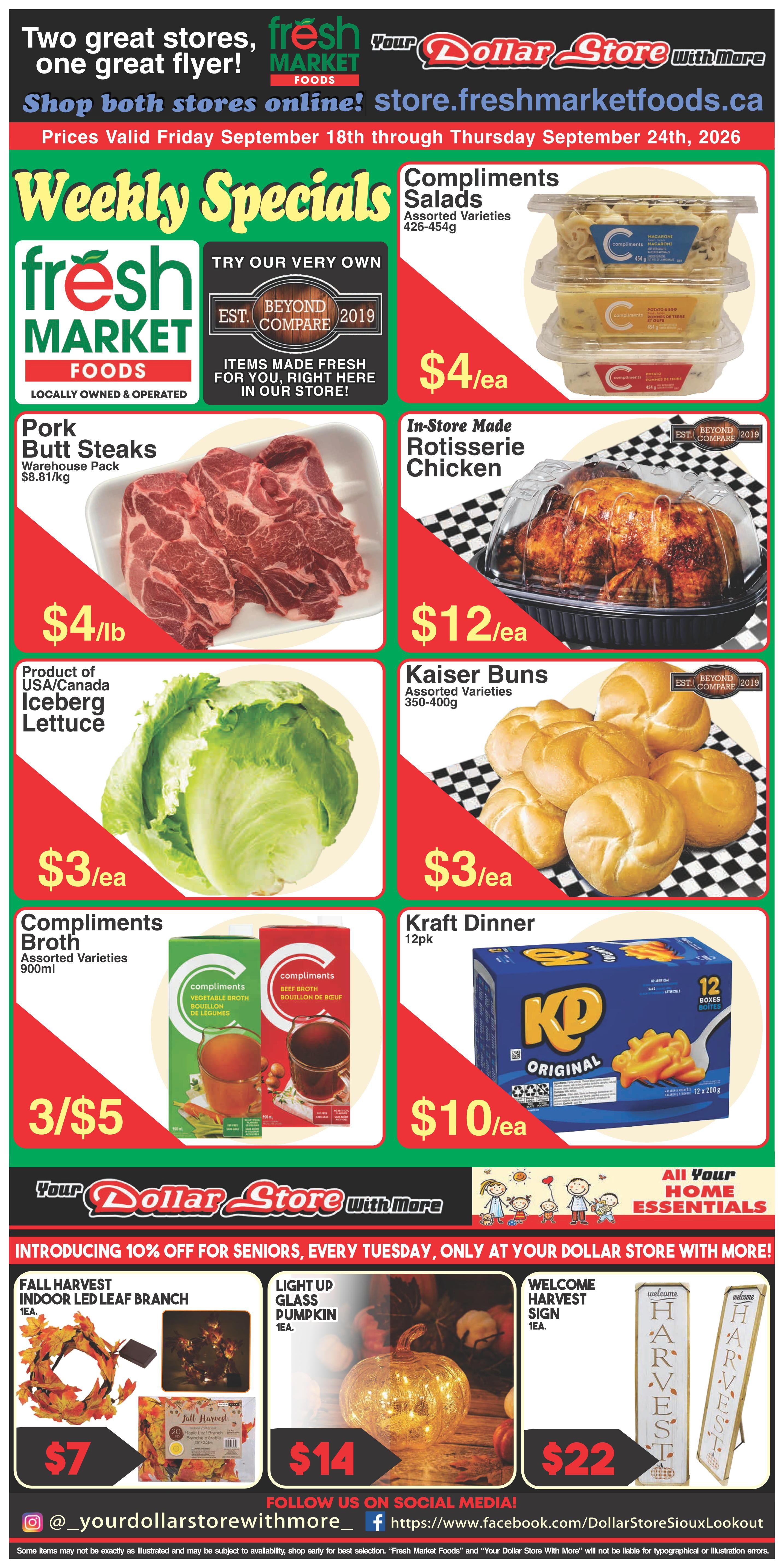 Fresh Market Foods Flyer September 18 to 24