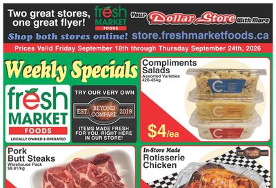 Fresh Market Foods Flyer September 18 to 24