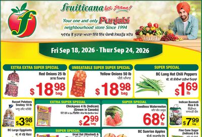 Fruiticana (Calgary) Flyer September 18 to 24