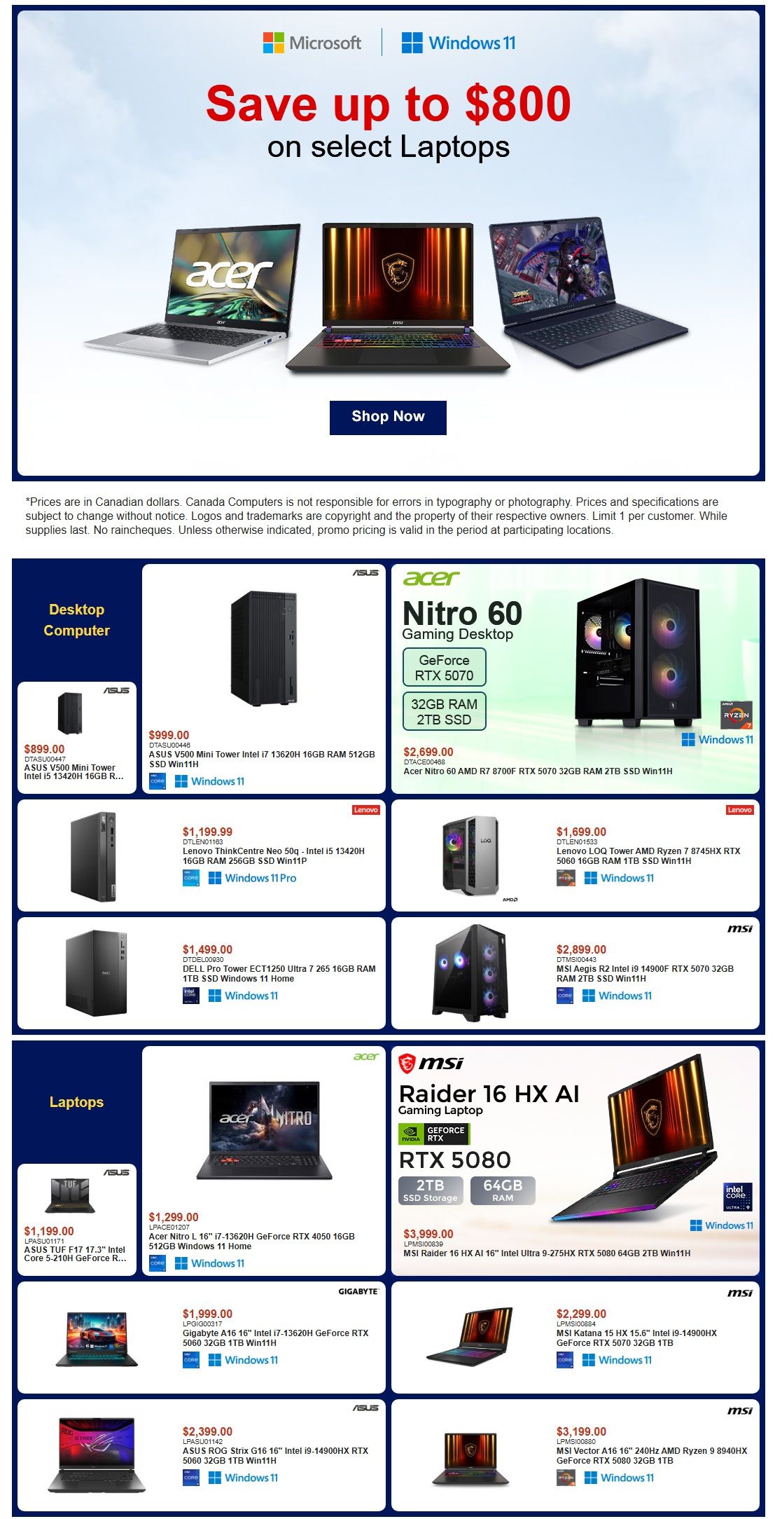 Canada Computers Flyer September 18 to 24