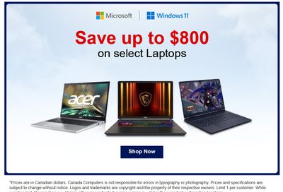 Canada Computers Flyer September 18 to 24