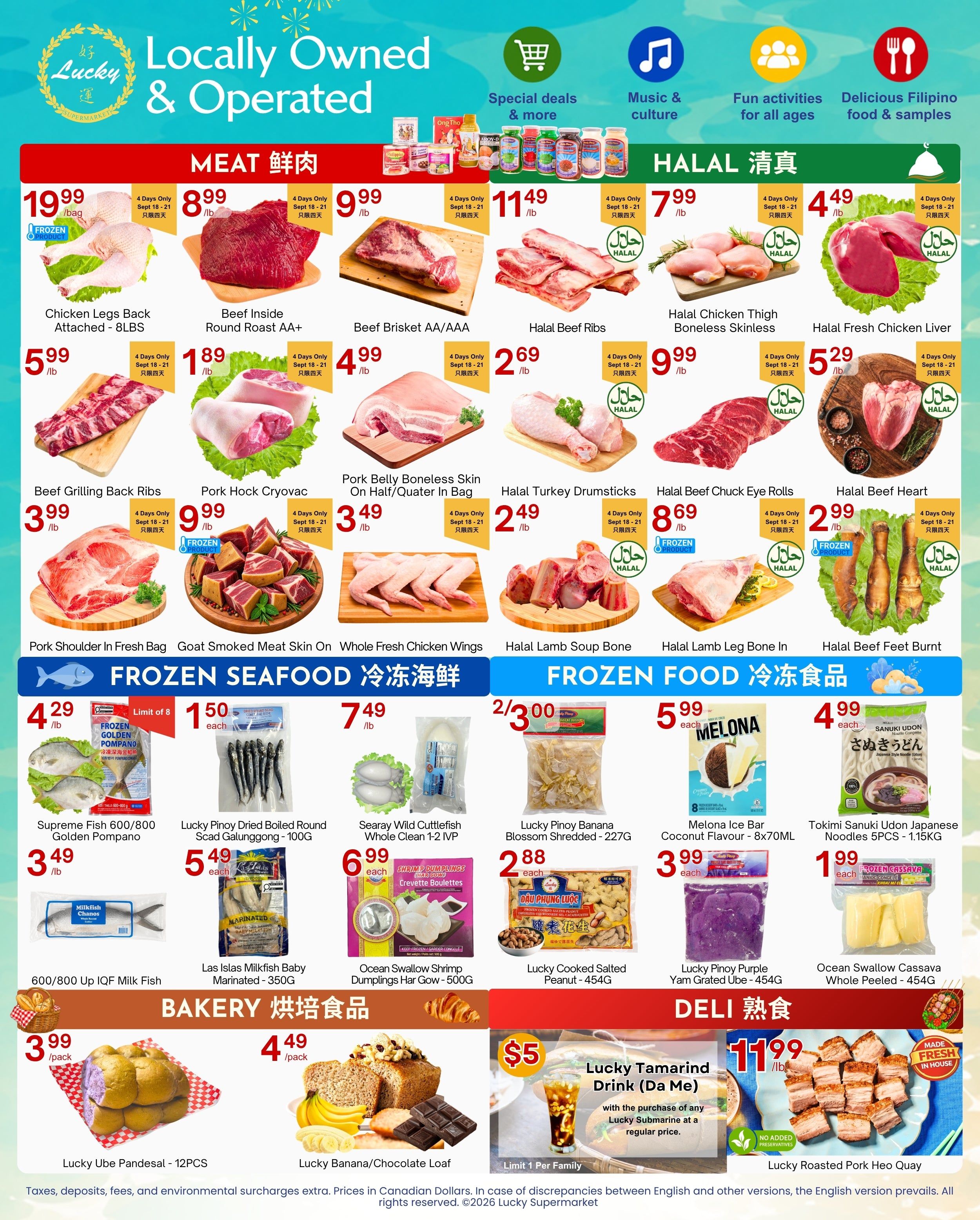 Lucky Supermarket (Surrey) Flyer September 18 to 24