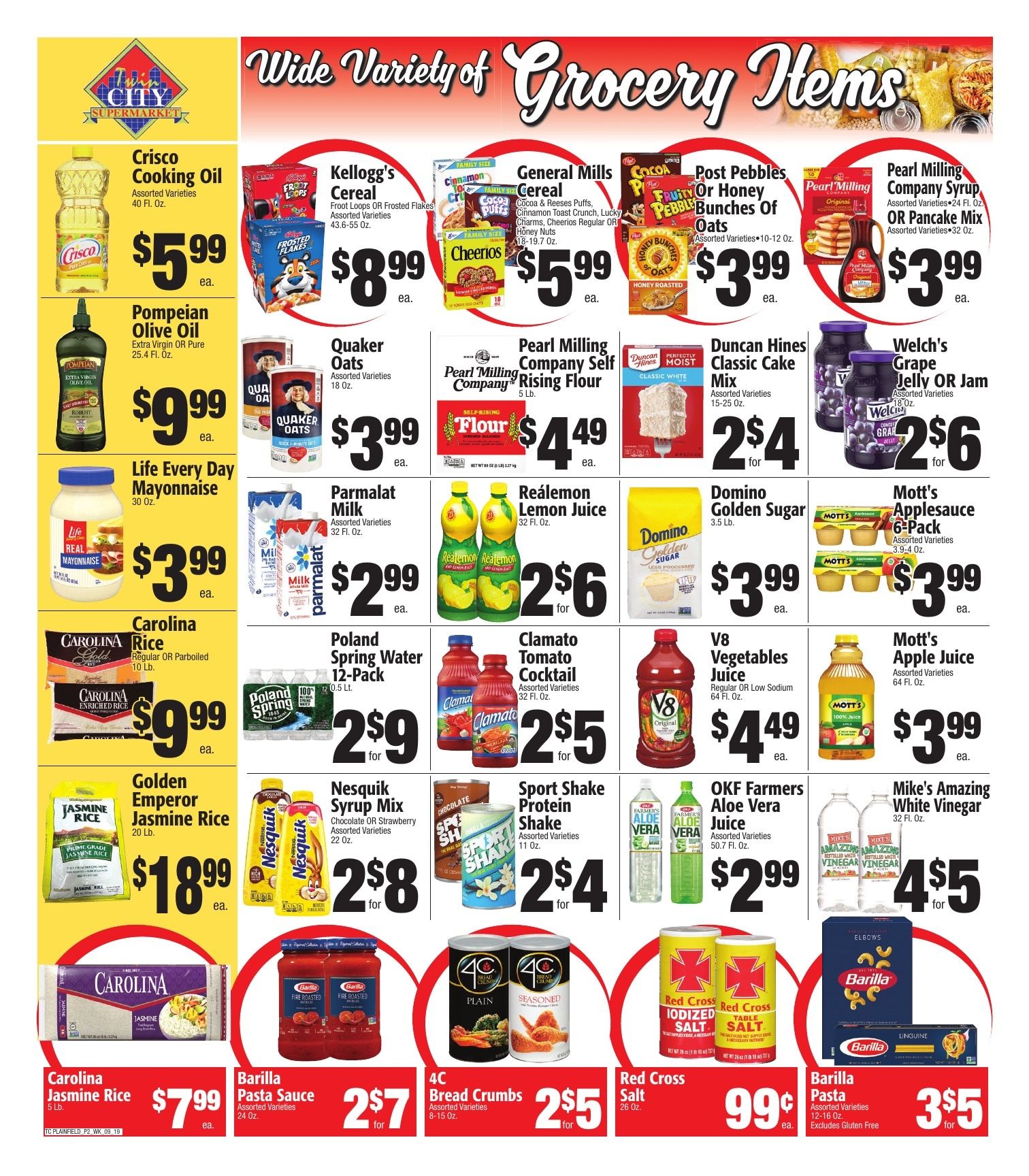 Twin City Supermarket (600 Park Avenue, Plainfield, NJ) Weekly Ad September 20 - 26, 2026