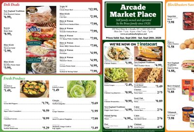 Arcade Market Place Weekly Ad September 20 - 26, 2026