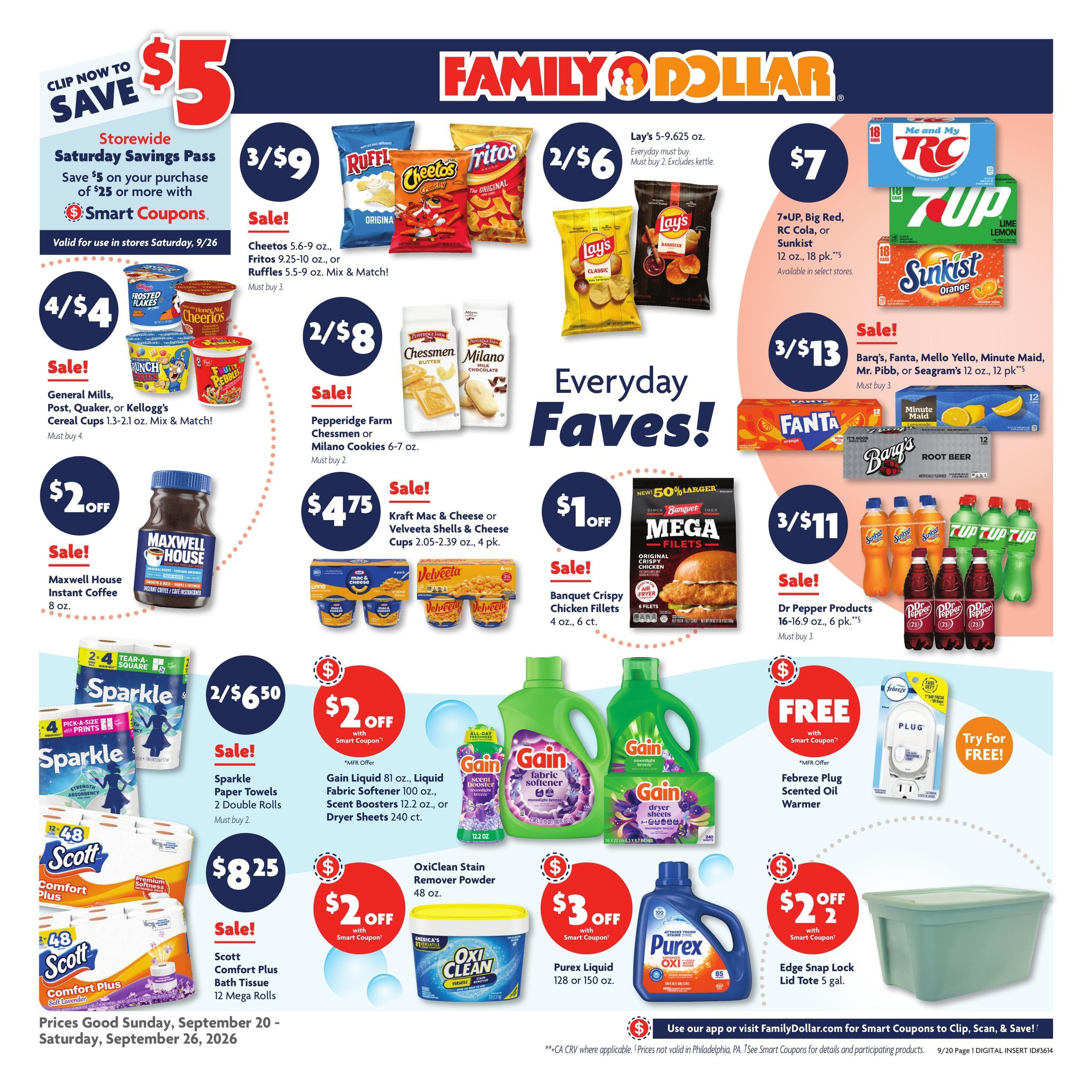 Family Dollar (Atmore Area, AL) Weekly Ad September 20 - 26, 2026