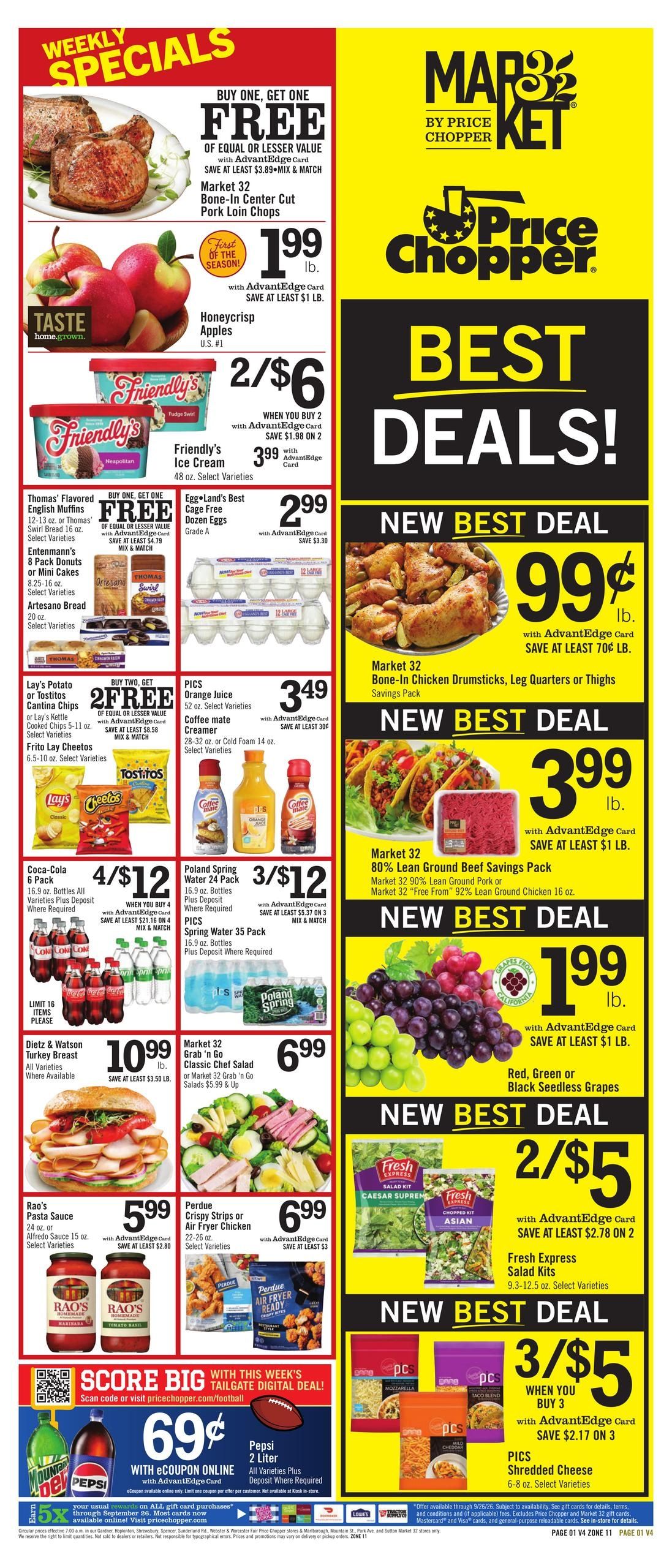 Price Chopper (Athol-Boston Area, MA) Weekly Ad September 20 - 26, 2026