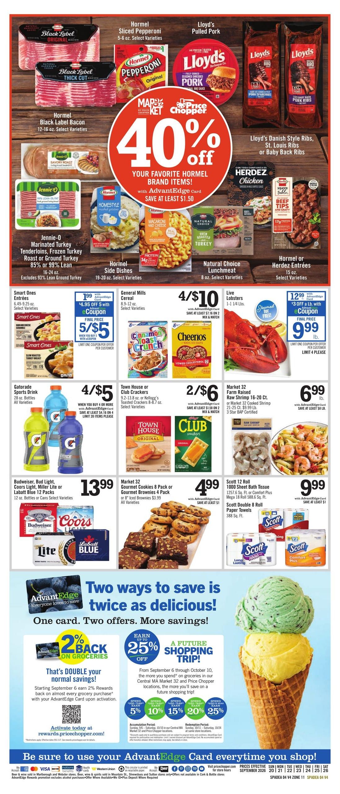 Price Chopper (Athol-Boston Area, MA) Weekly Ad September 20 - 26, 2026