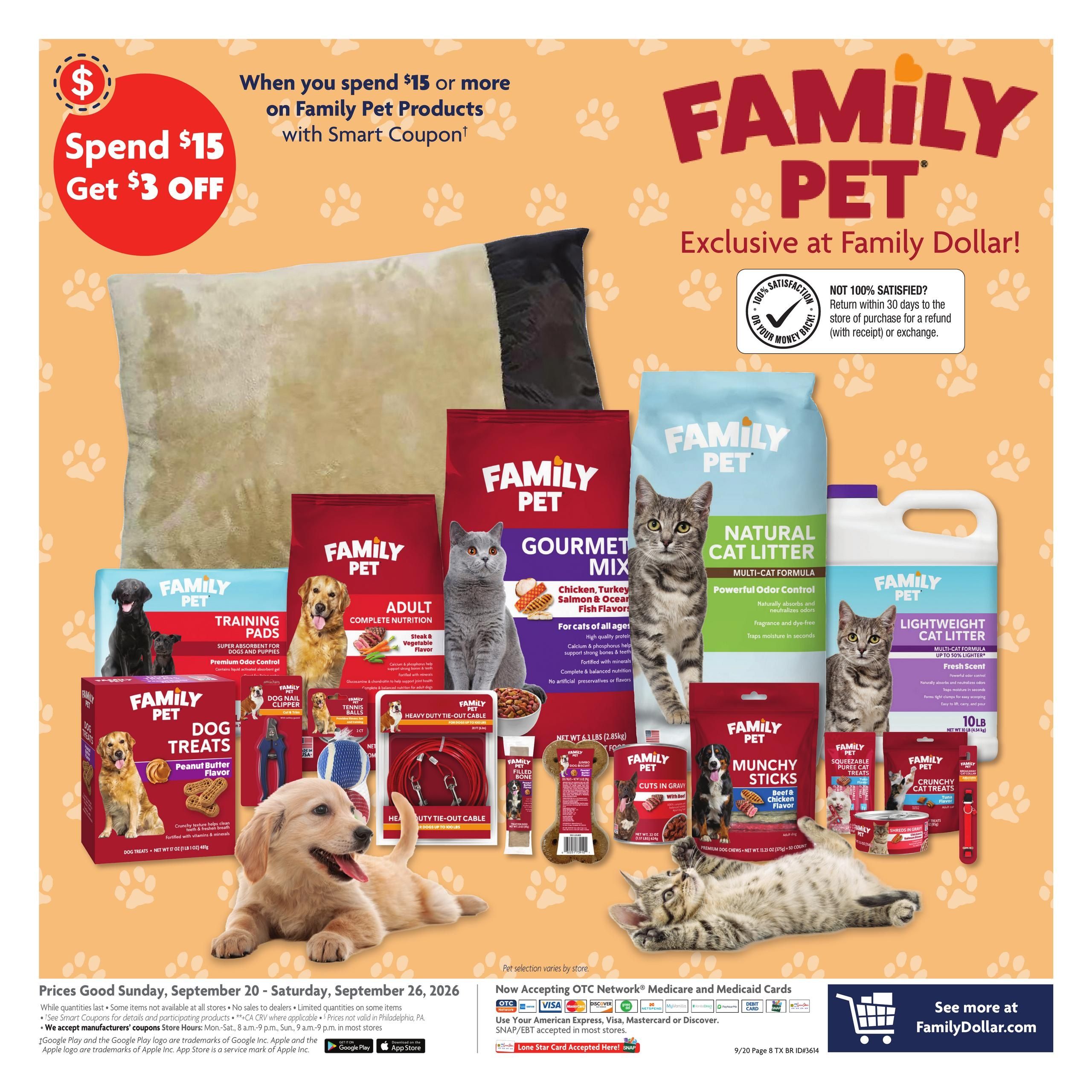 Family Dollar (Texico Area, NM) Weekly Ad September 20 - 26, 2026