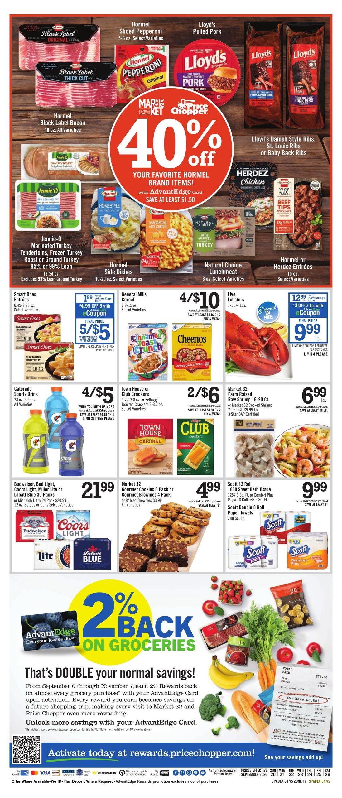 Price Chopper (Brattleboro-Saint Albans Area, VT) Weekly Ad September 20 - 26, 2026