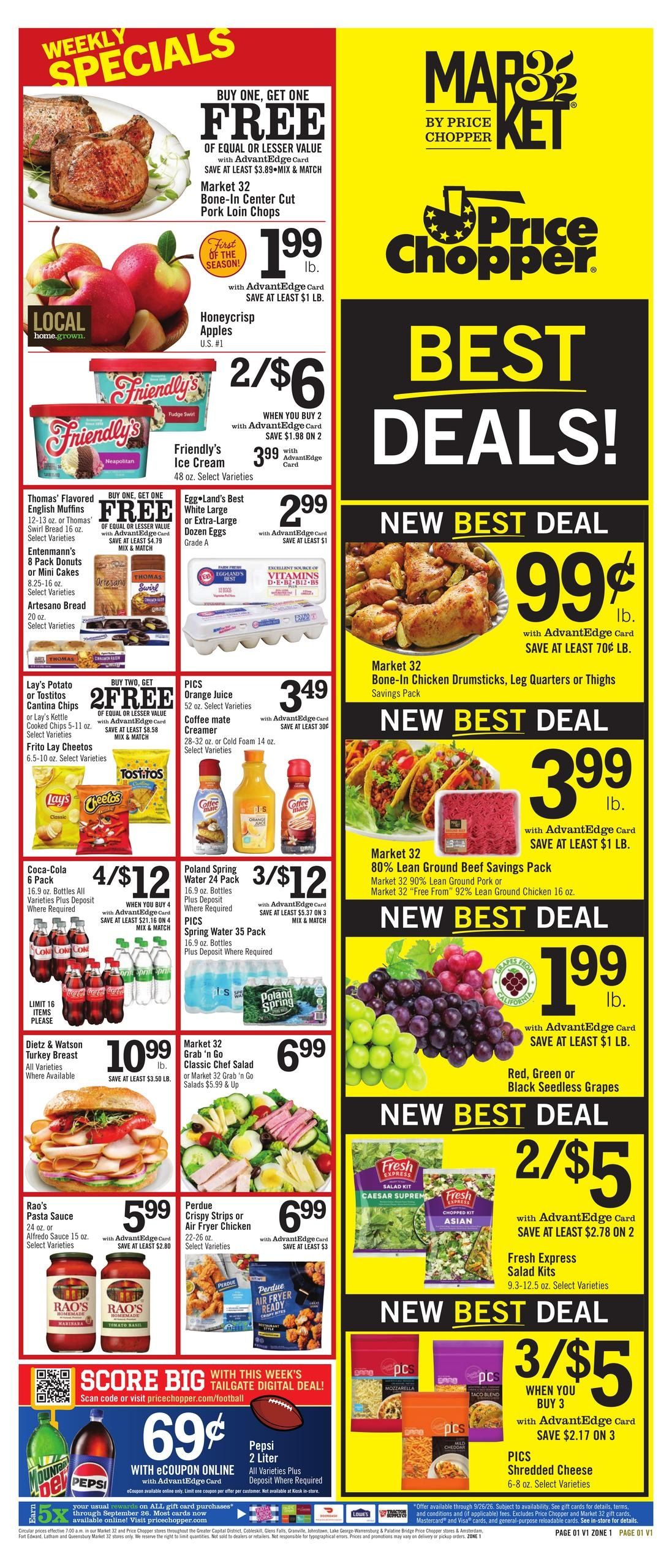 Price Chopper (Albany Area, NY) Weekly Ad September 20 - 26, 2026