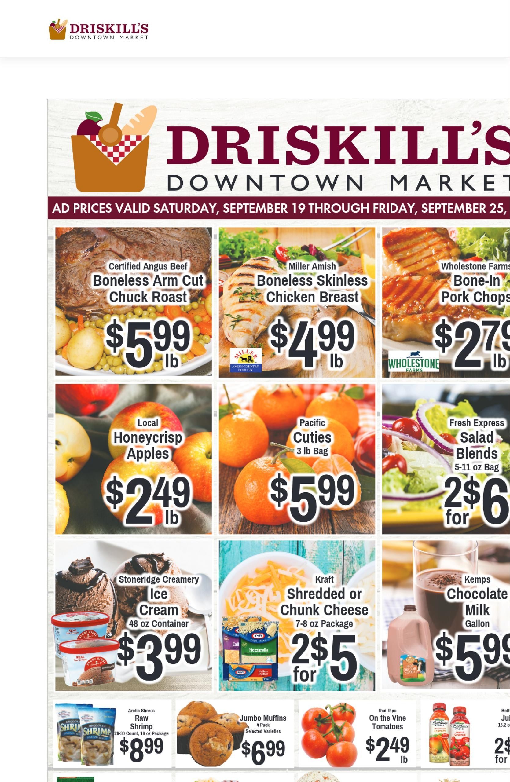 Driskill's Foods Weekly Ad September 20 - 26, 2026