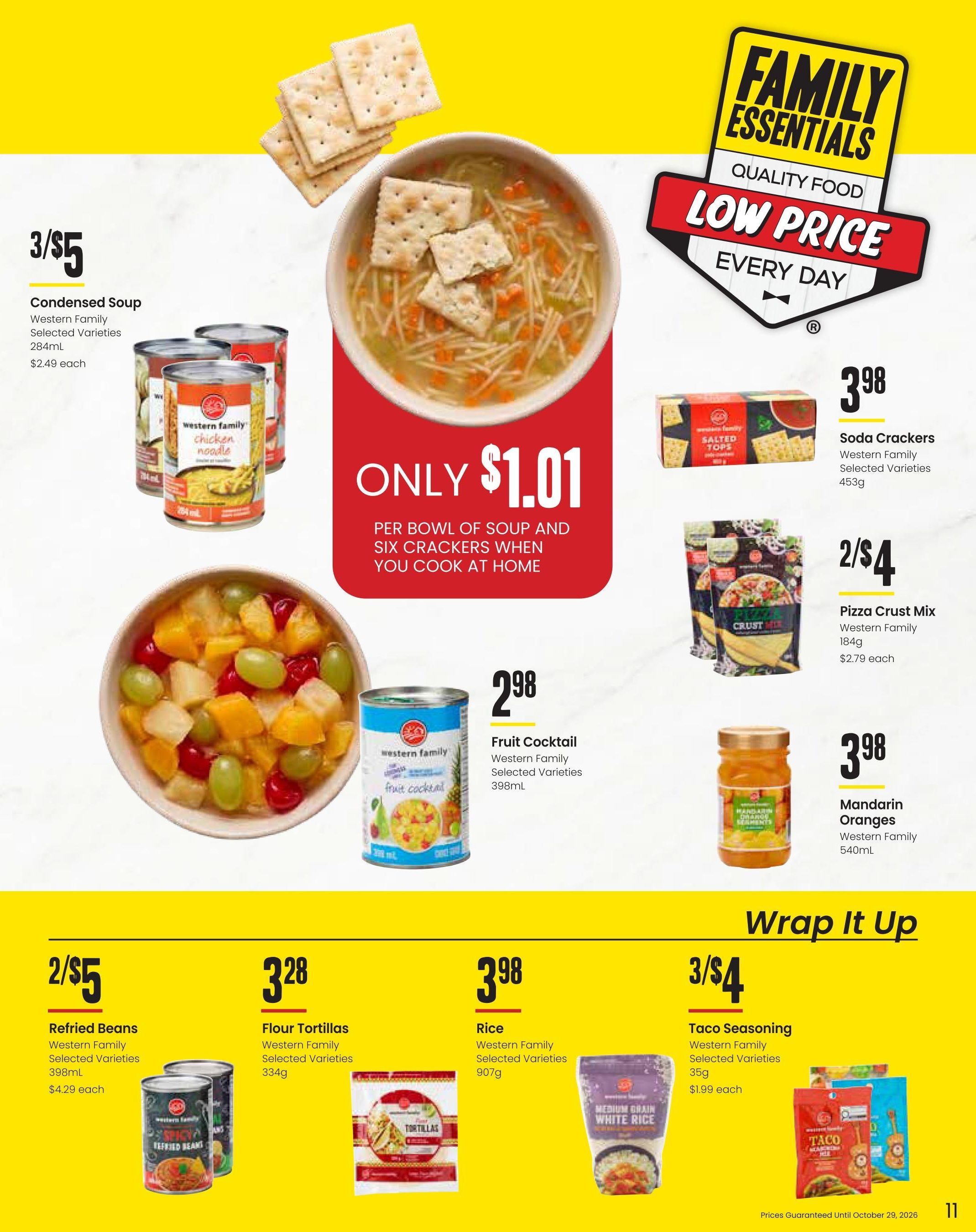 Freson Bros. Family Essentials Monthly Flyer September 25 to October 29