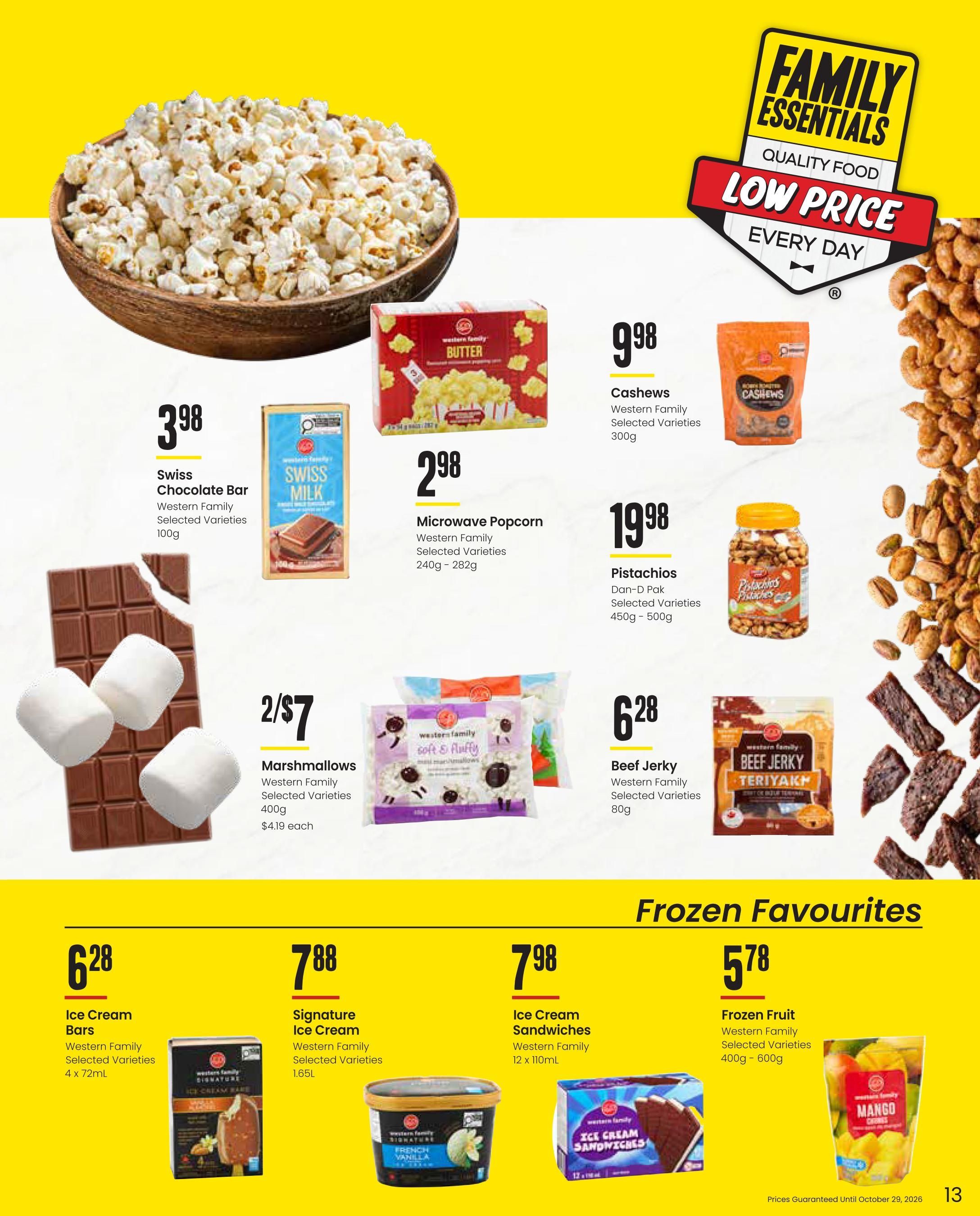 Freson Bros. Family Essentials Monthly Flyer September 25 to October 29