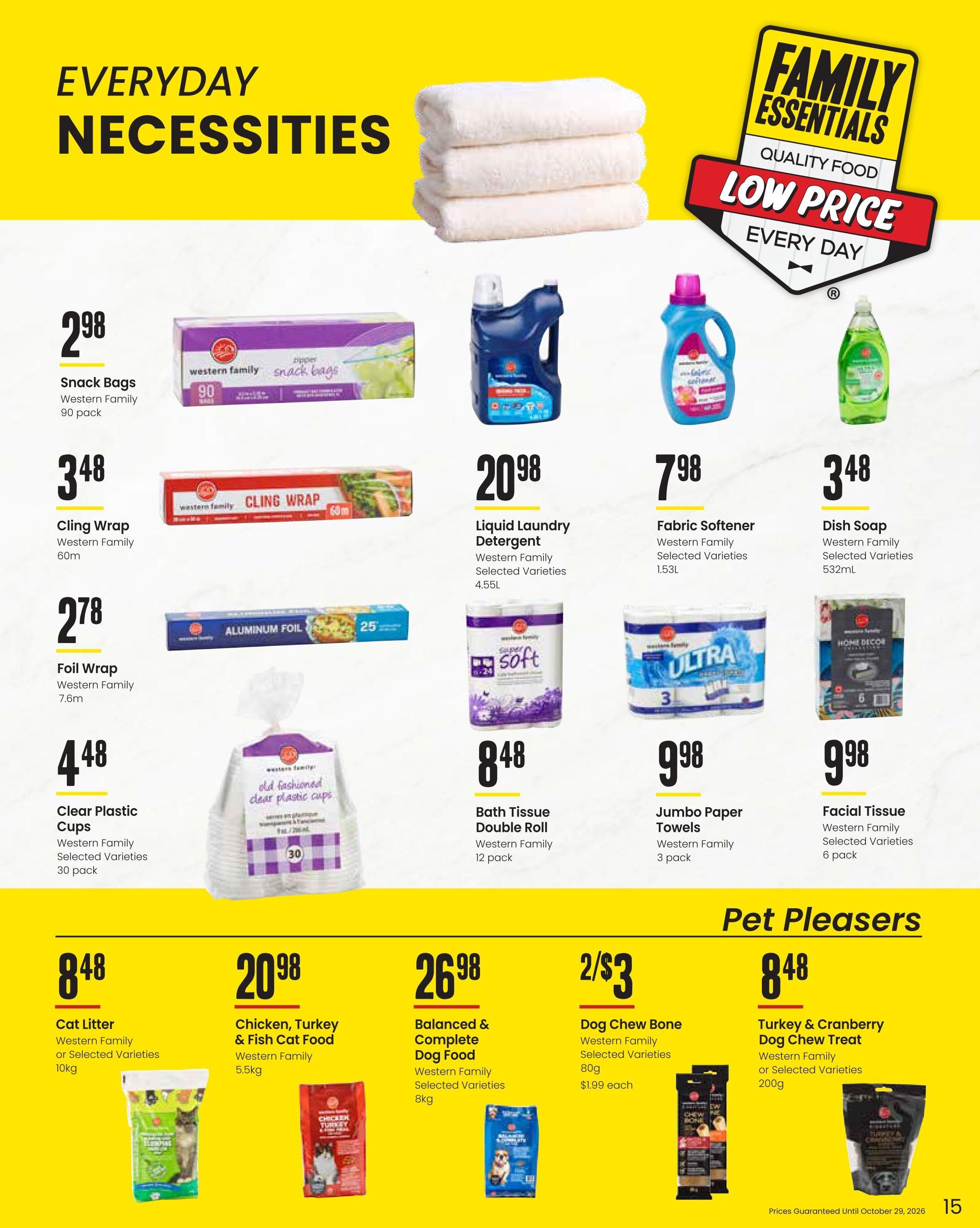 Freson Bros. Family Essentials Monthly Flyer September 25 to October 29