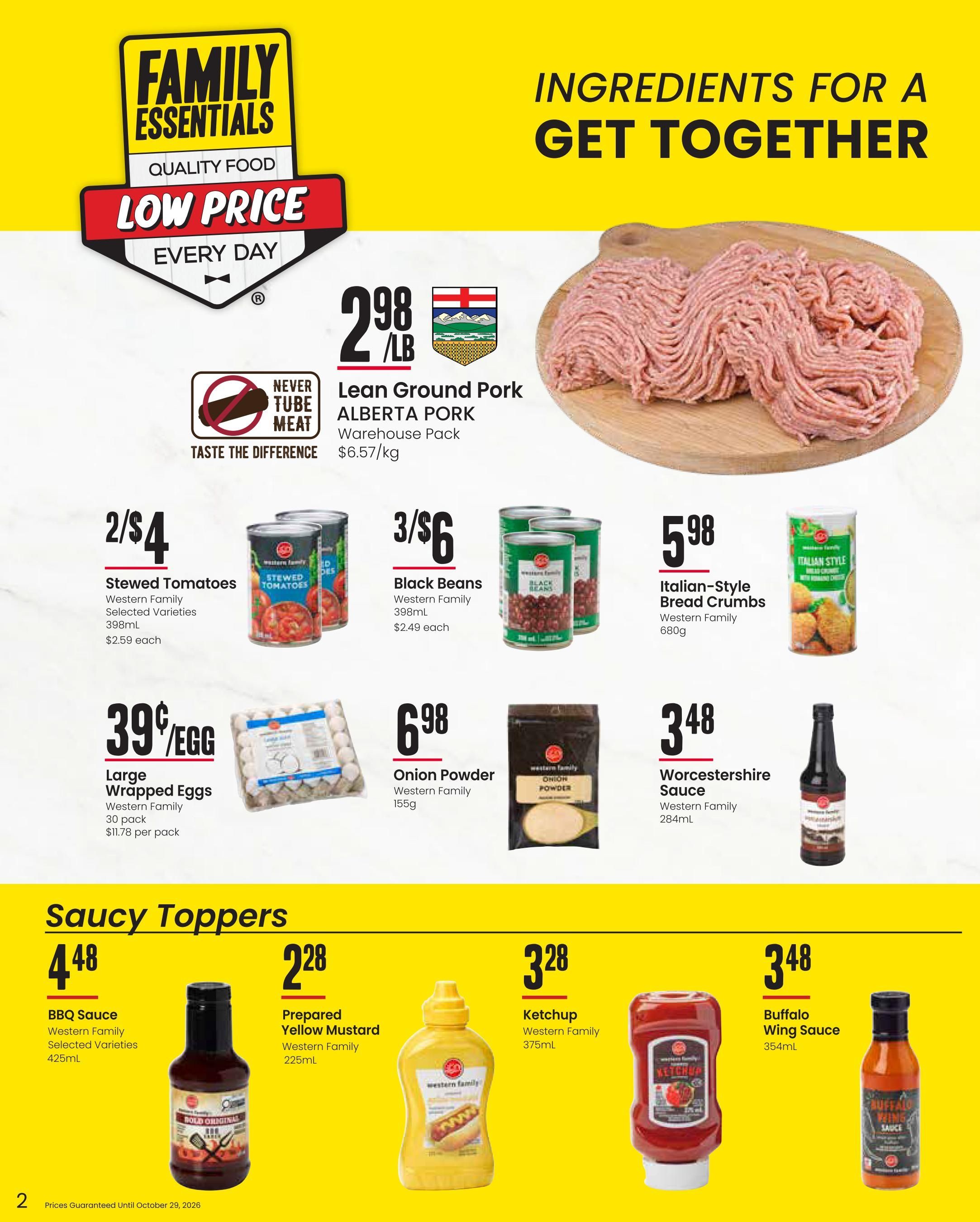 Freson Bros. Family Essentials Monthly Flyer September 25 to October 29