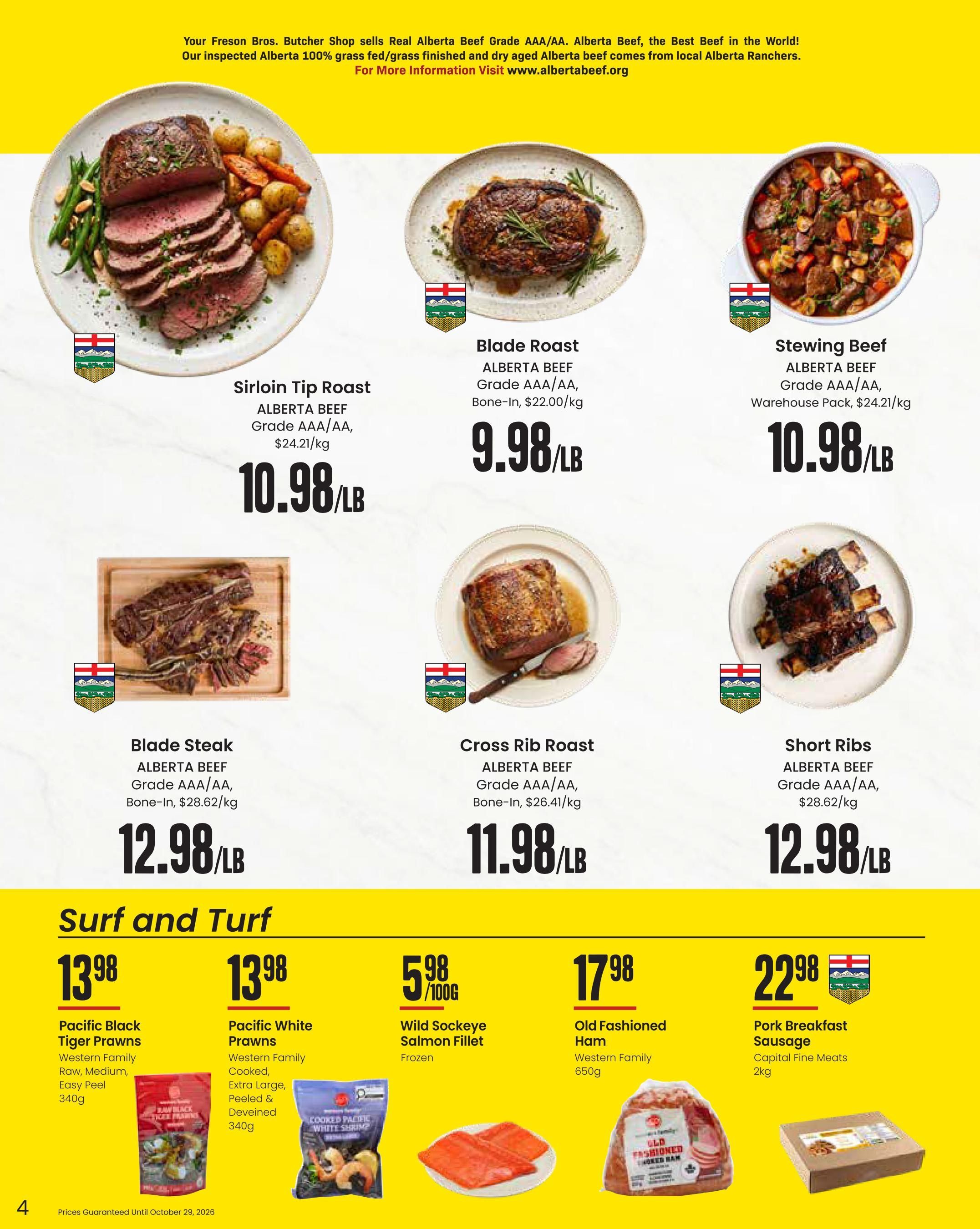 Freson Bros. Family Essentials Monthly Flyer September 25 to October 29