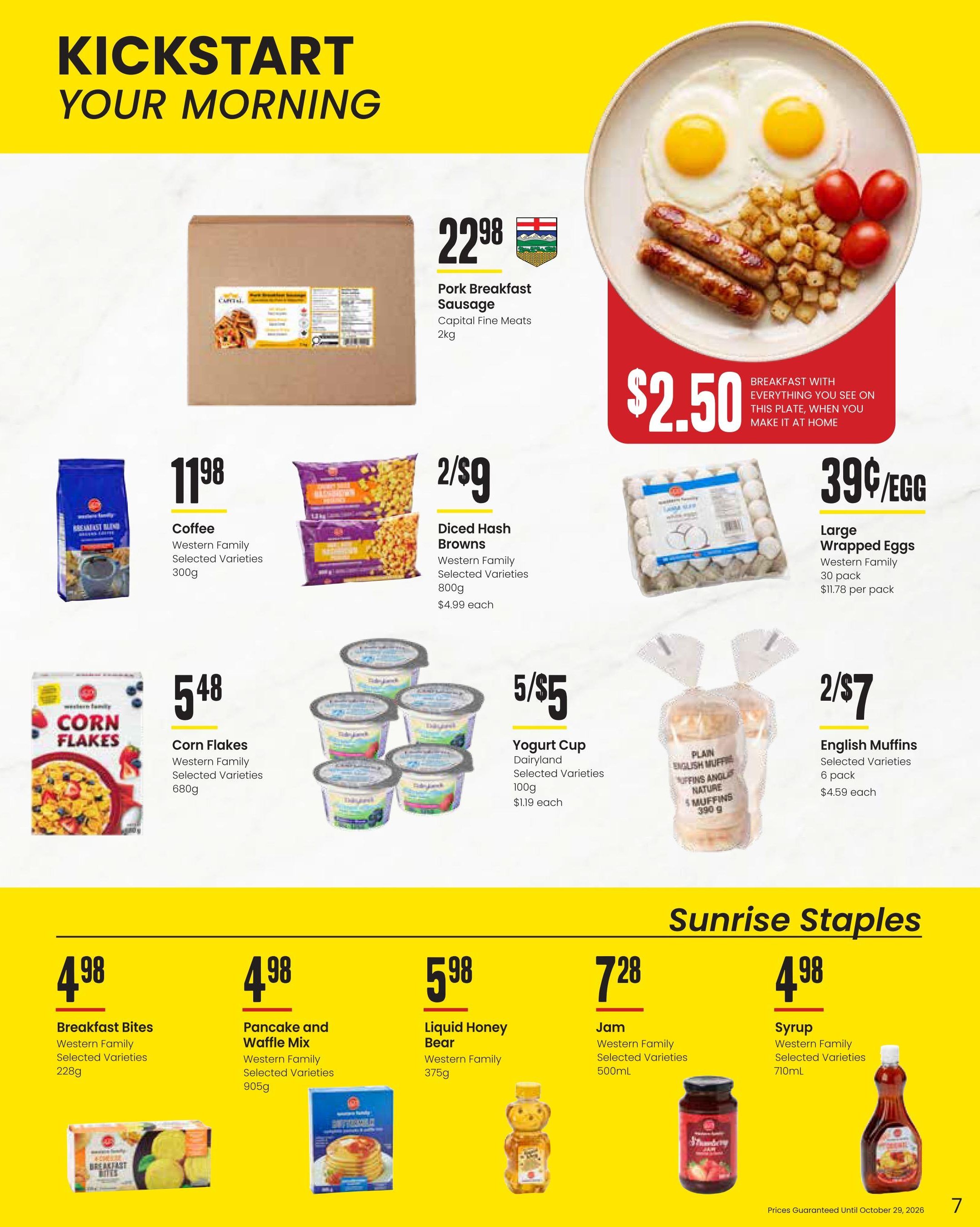 Freson Bros. Family Essentials Monthly Flyer September 25 to October 29