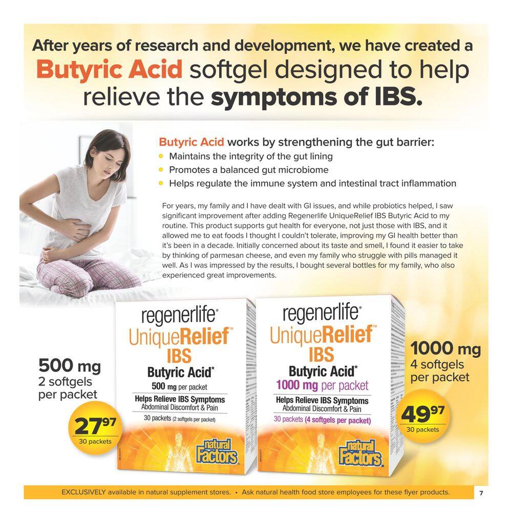TNS Health Food Flyer September 14 to October 18