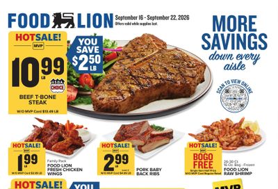 Food Lion Weekly Ad September 16 - 22, 2026