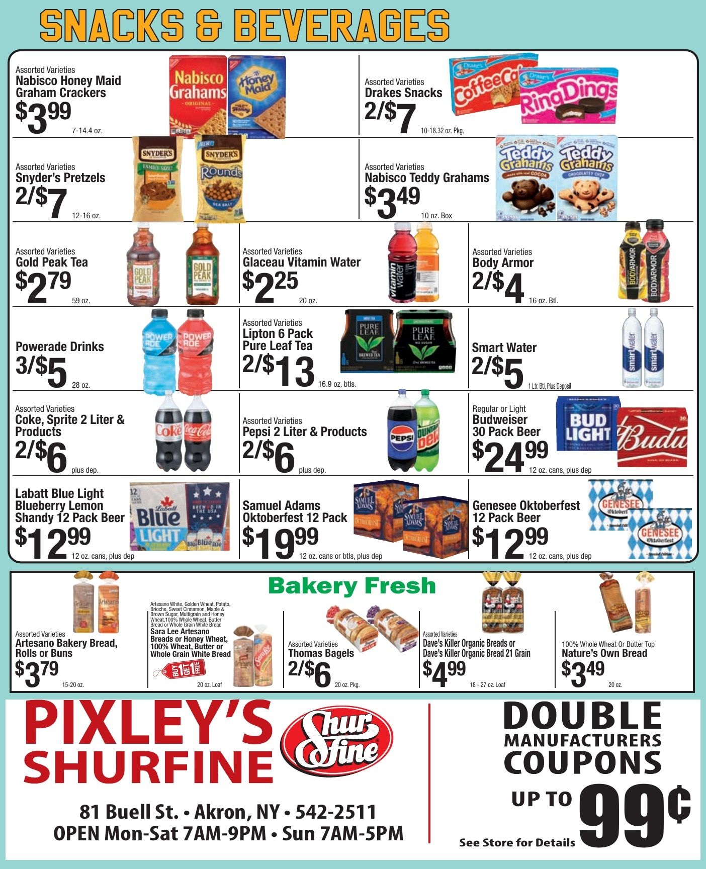 Pixley's Shurfine Food Mart Weekly Ad September 20 - 26, 2026